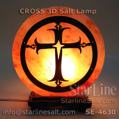 3D Cross Salt Lamp